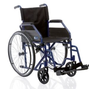 Silla de ruedas plegable de acero