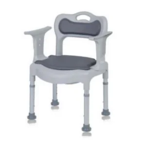 Silla de Ducha y WC con Respaldo Acolchado
