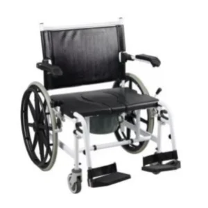 Silla de Ducha y WC con Rueda Bariátrica